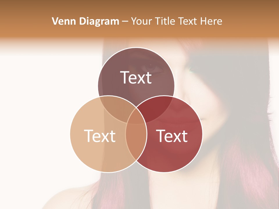 Female Girl Face PowerPoint Template