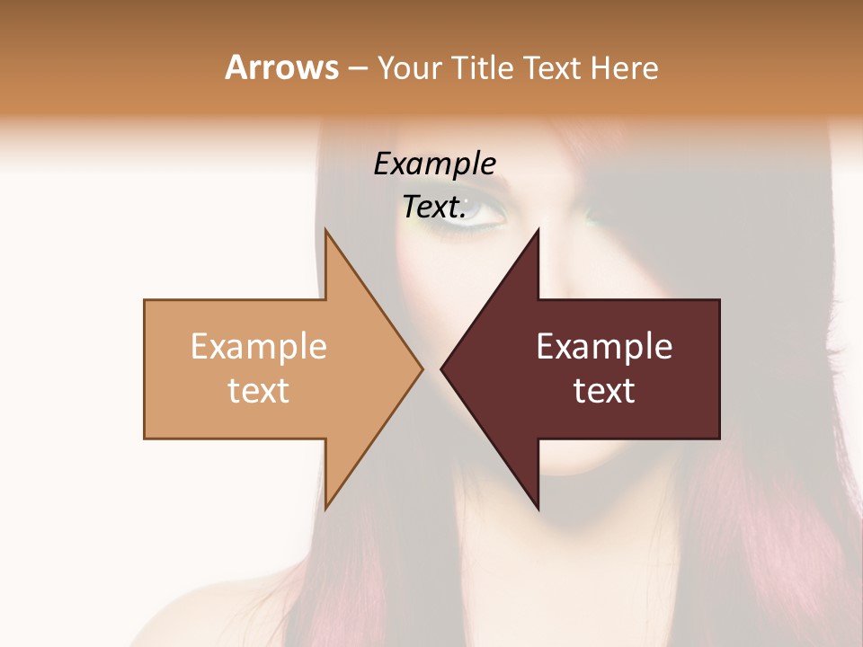 Female Girl Face PowerPoint Template