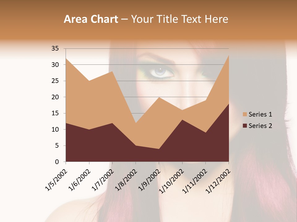 Female Girl Face PowerPoint Template