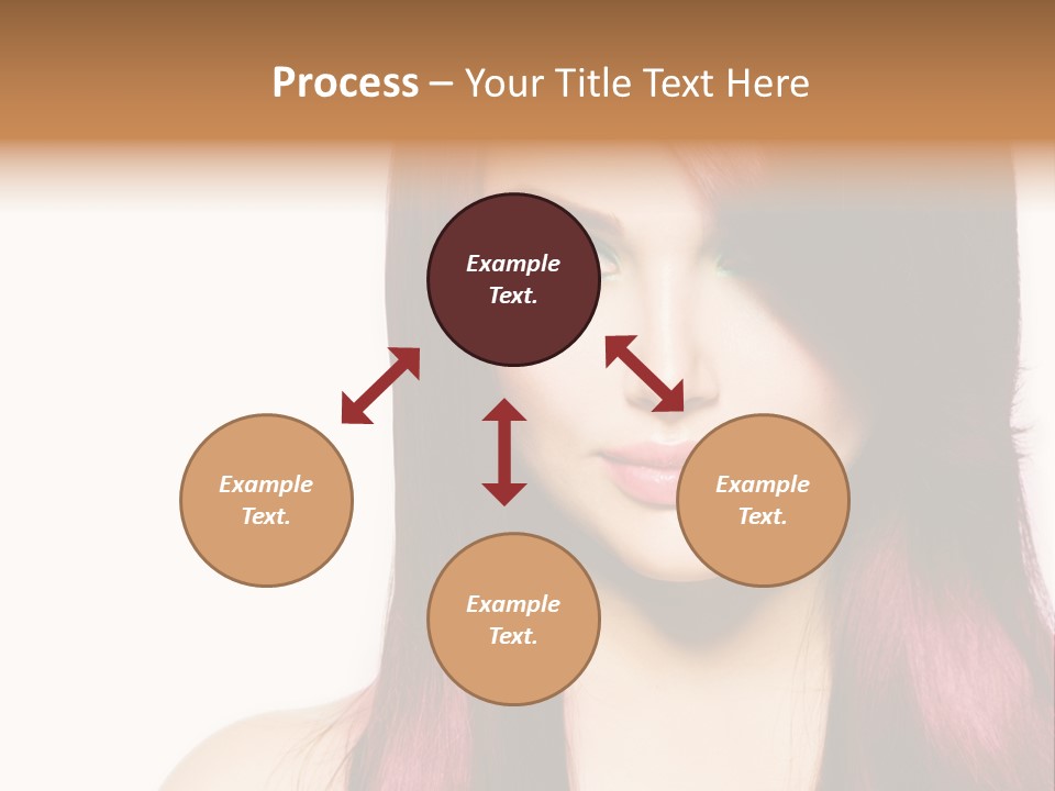 Female Girl Face PowerPoint Template