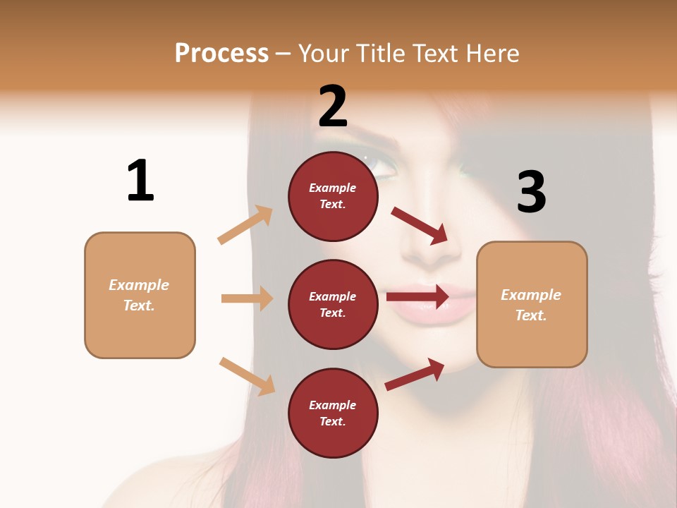 Female Girl Face PowerPoint Template