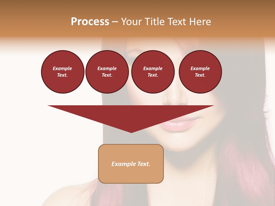 Female Girl Face PowerPoint Template