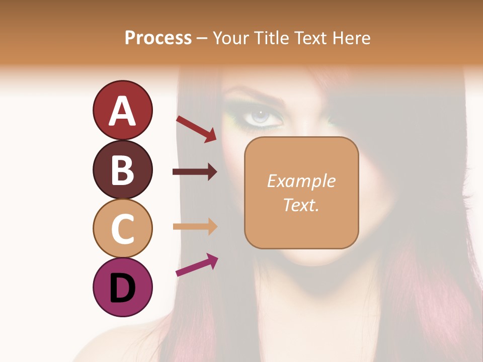 Female Girl Face PowerPoint Template