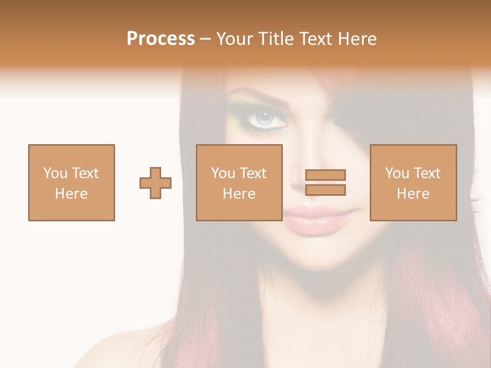 Female Girl Face PowerPoint Template