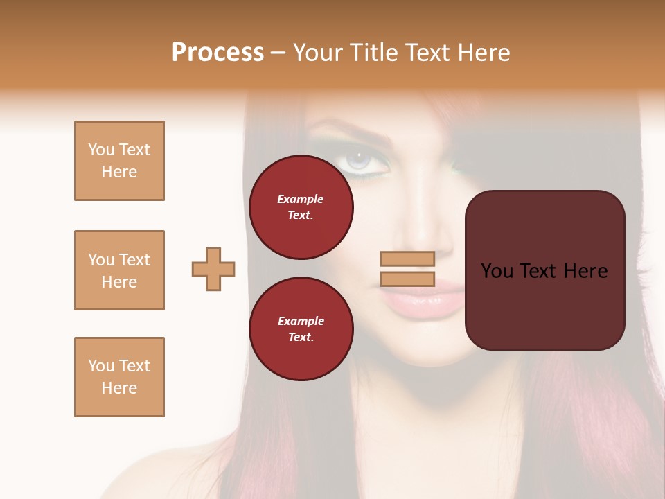 Female Girl Face PowerPoint Template