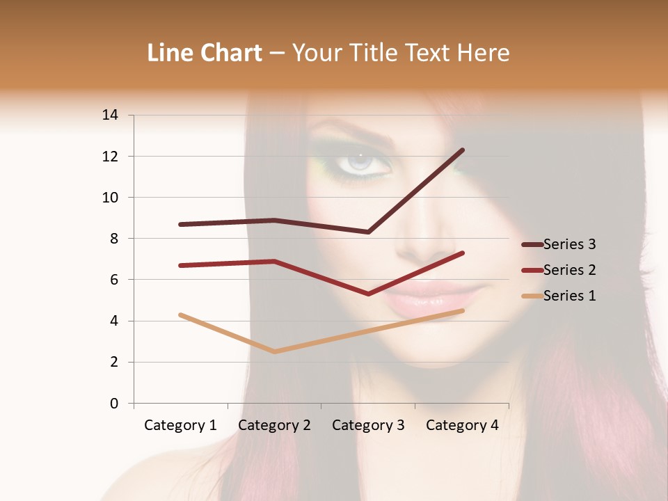 Female Girl Face PowerPoint Template