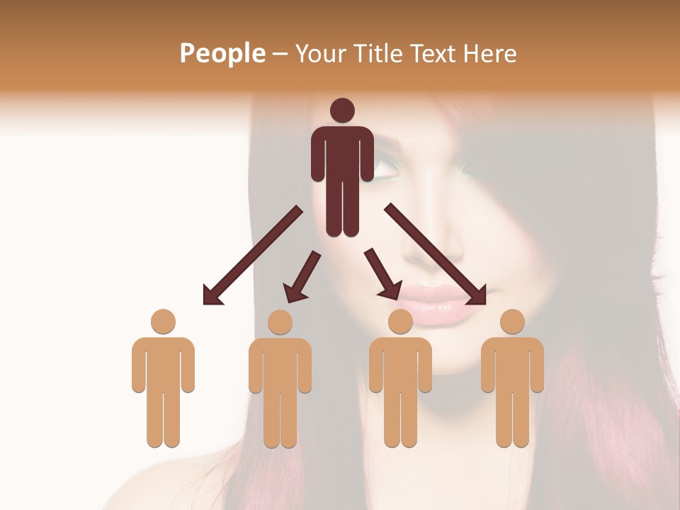 Female Girl Face PowerPoint Template