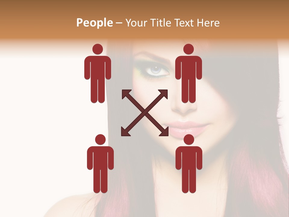 Female Girl Face PowerPoint Template