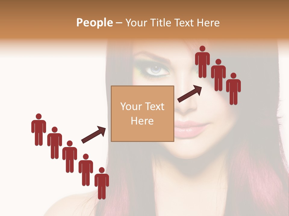 Female Girl Face PowerPoint Template