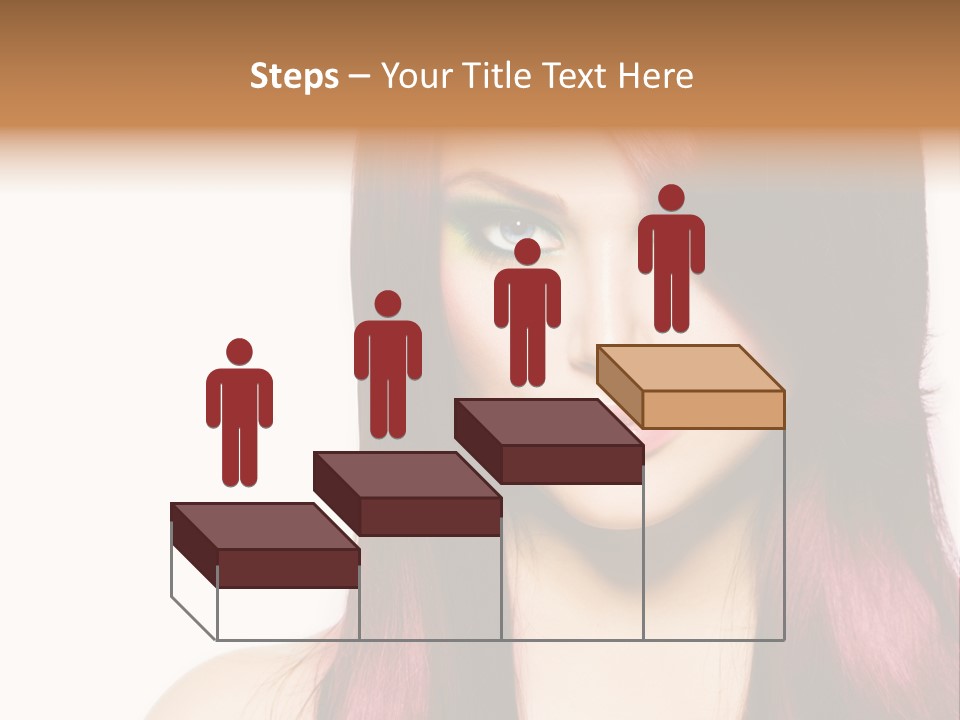 Female Girl Face PowerPoint Template
