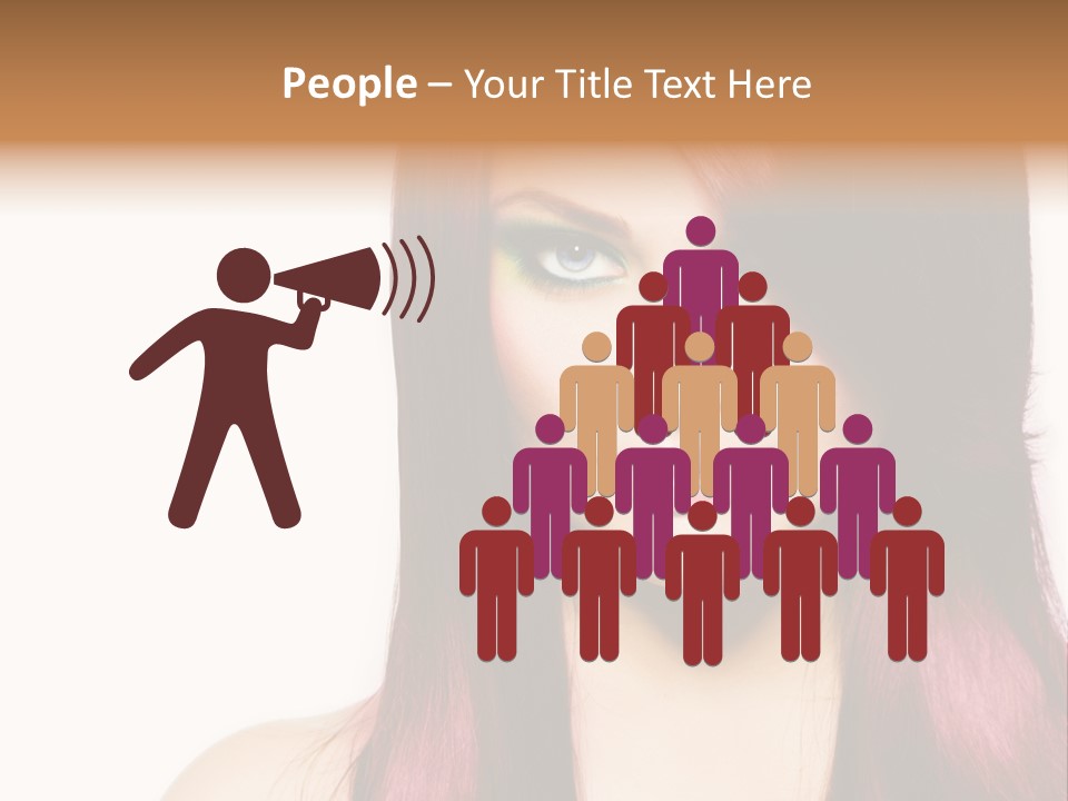 Female Girl Face PowerPoint Template