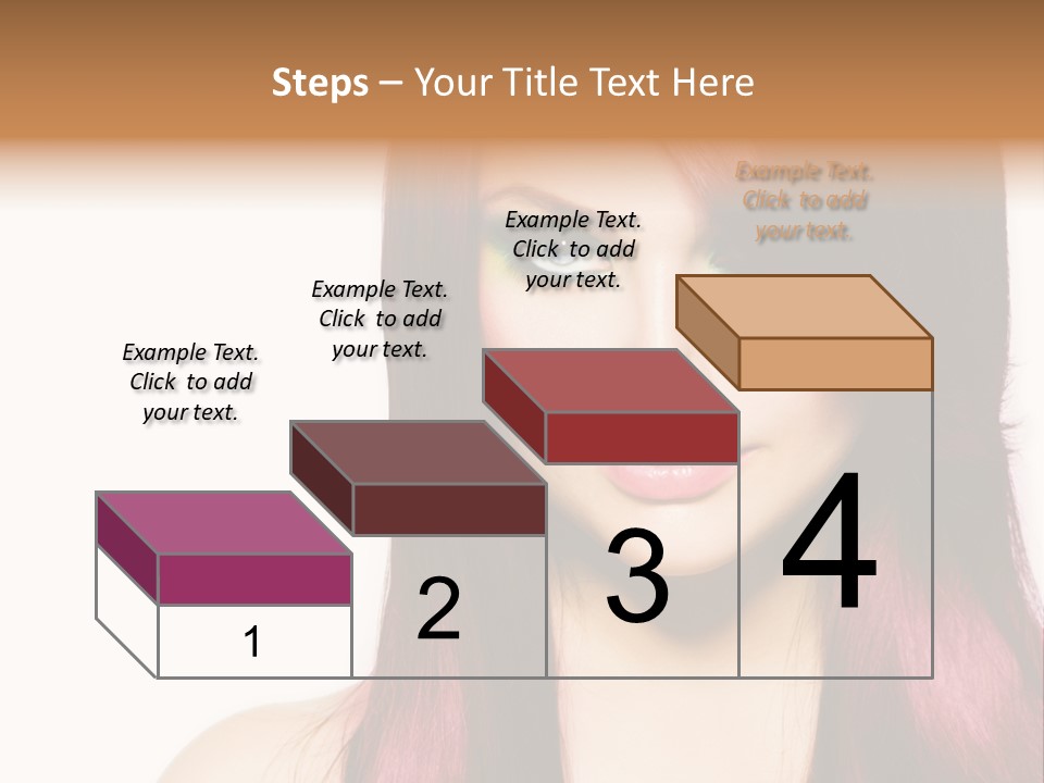 Female Girl Face PowerPoint Template