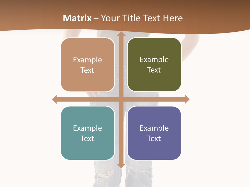 Blue Jewelry Jeans PowerPoint Template