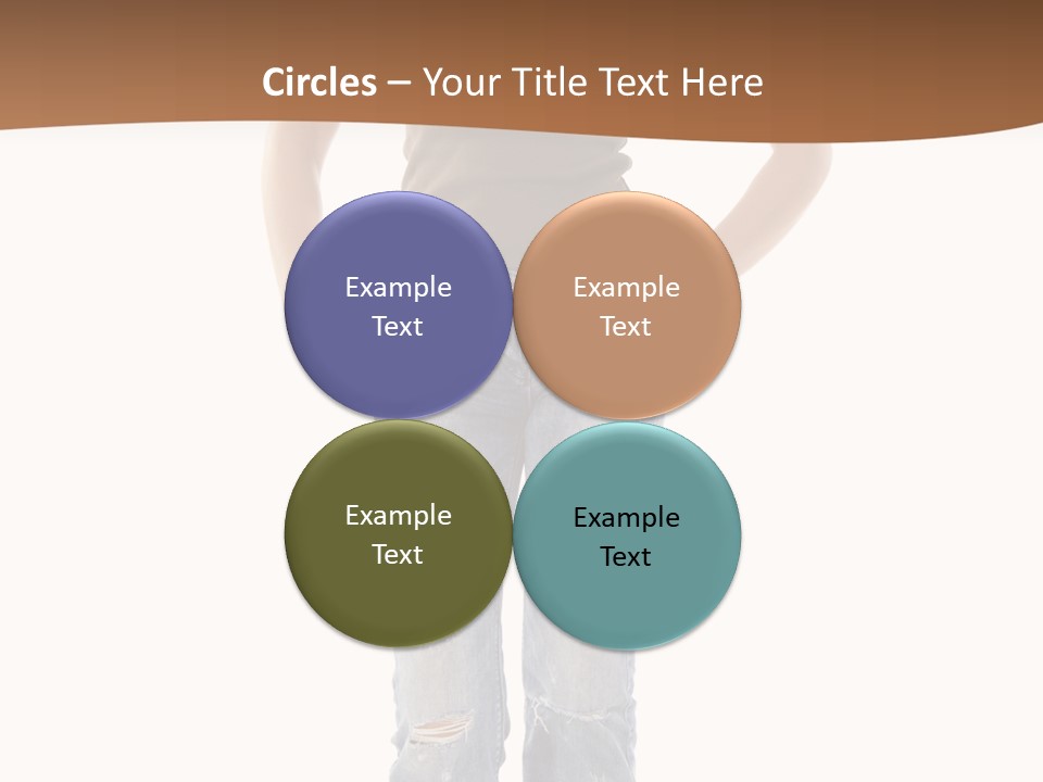 Blue Jewelry Jeans PowerPoint Template