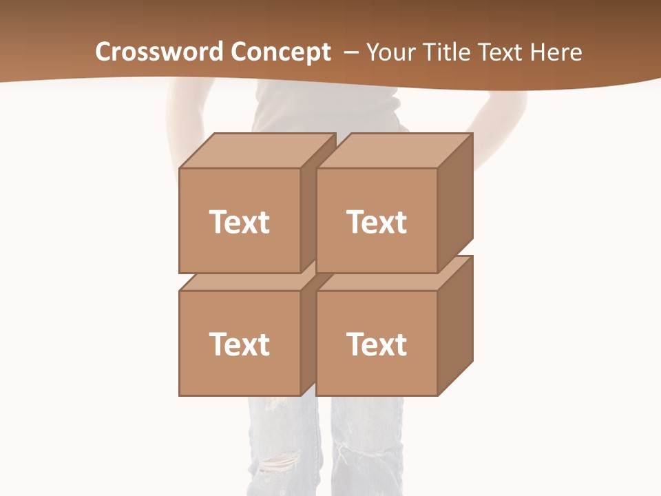 Blue Jewelry Jeans PowerPoint Template