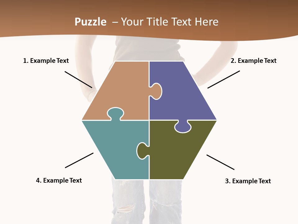 Blue Jewelry Jeans PowerPoint Template