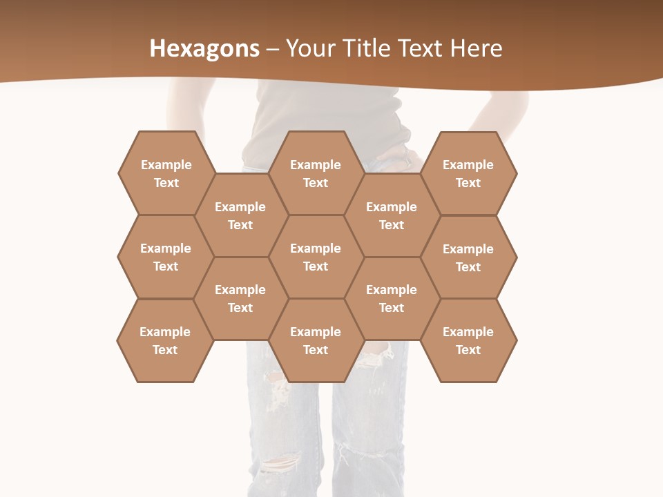 Blue Jewelry Jeans PowerPoint Template