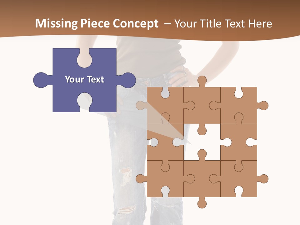 Blue Jewelry Jeans PowerPoint Template