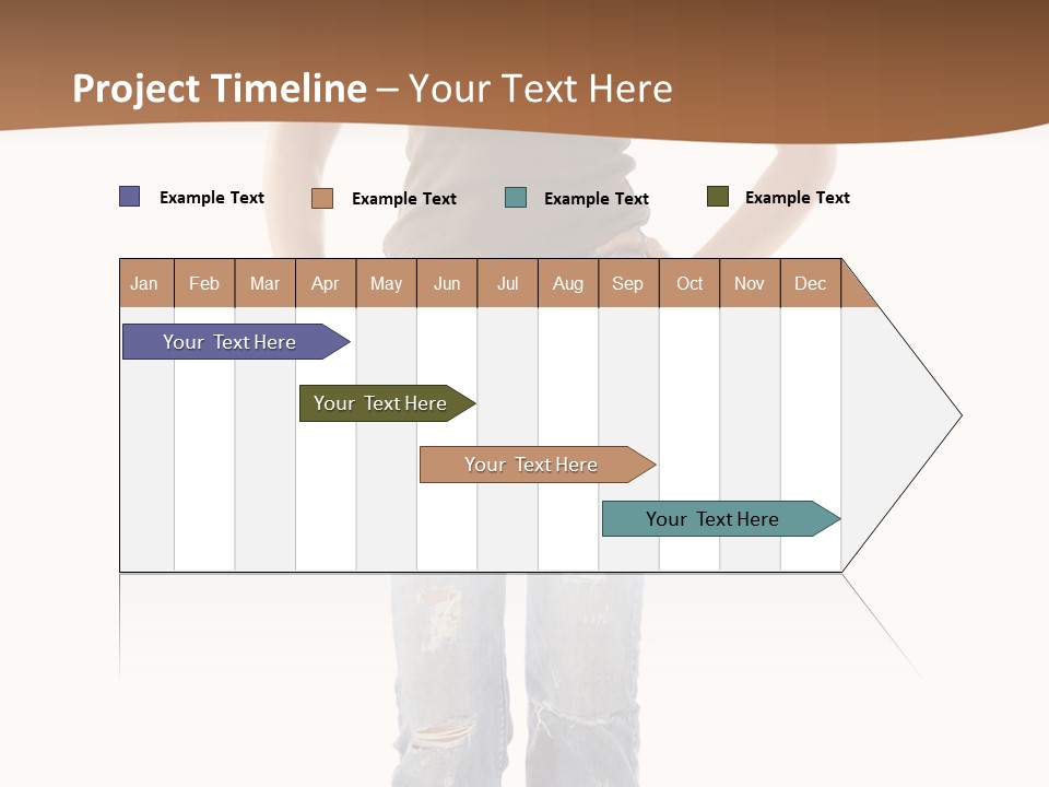 Blue Jewelry Jeans PowerPoint Template