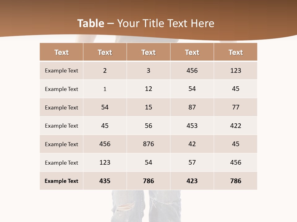 Blue Jewelry Jeans PowerPoint Template