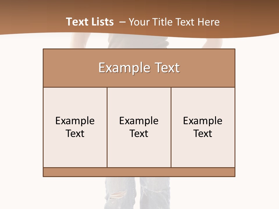 Blue Jewelry Jeans PowerPoint Template