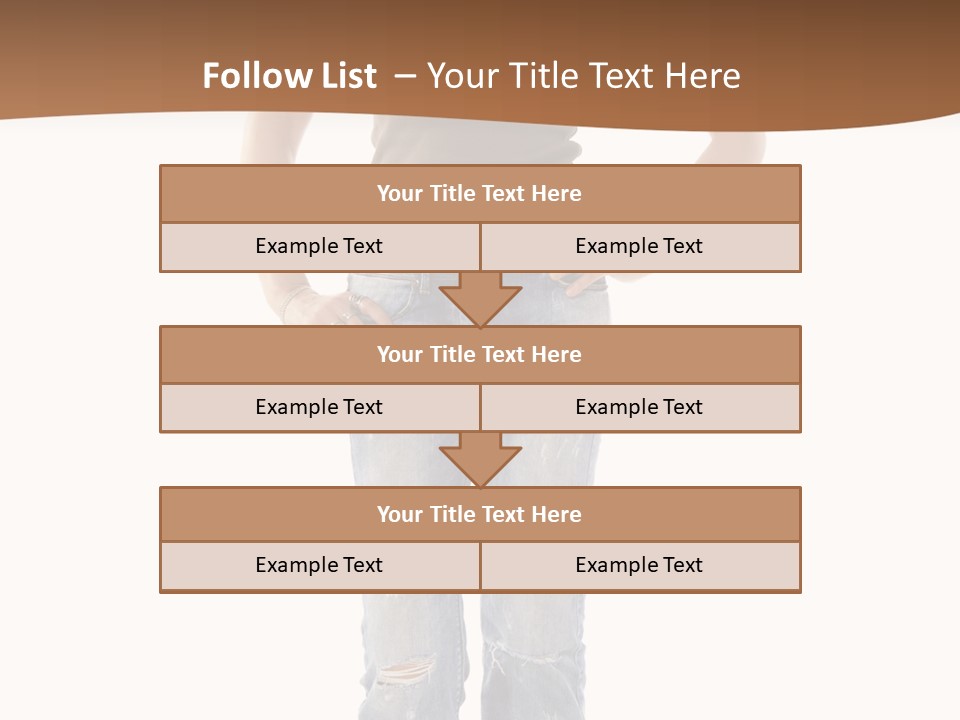 Blue Jewelry Jeans PowerPoint Template