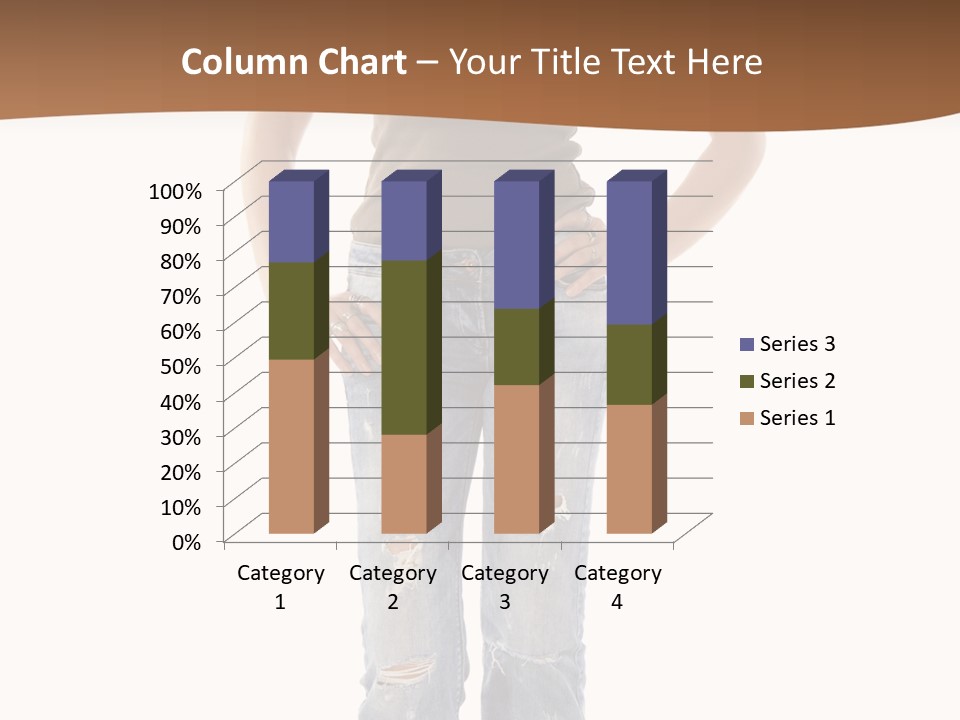 Blue Jewelry Jeans PowerPoint Template