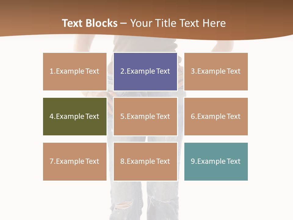 Blue Jewelry Jeans PowerPoint Template