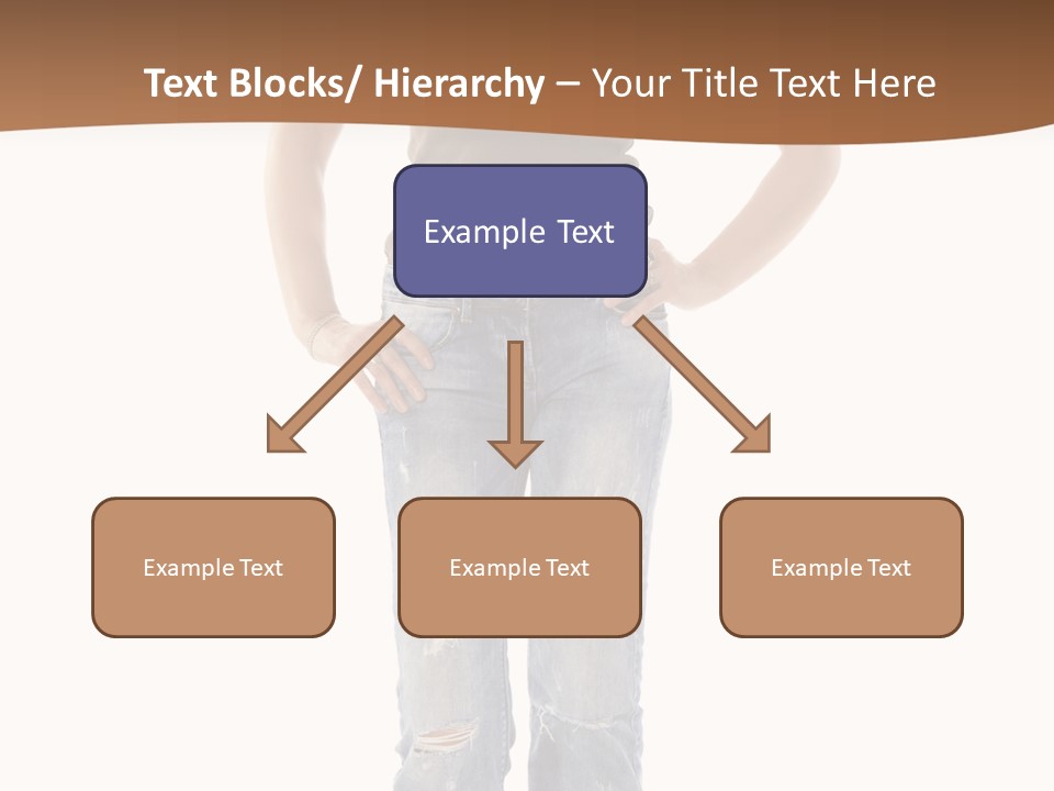 Blue Jewelry Jeans PowerPoint Template