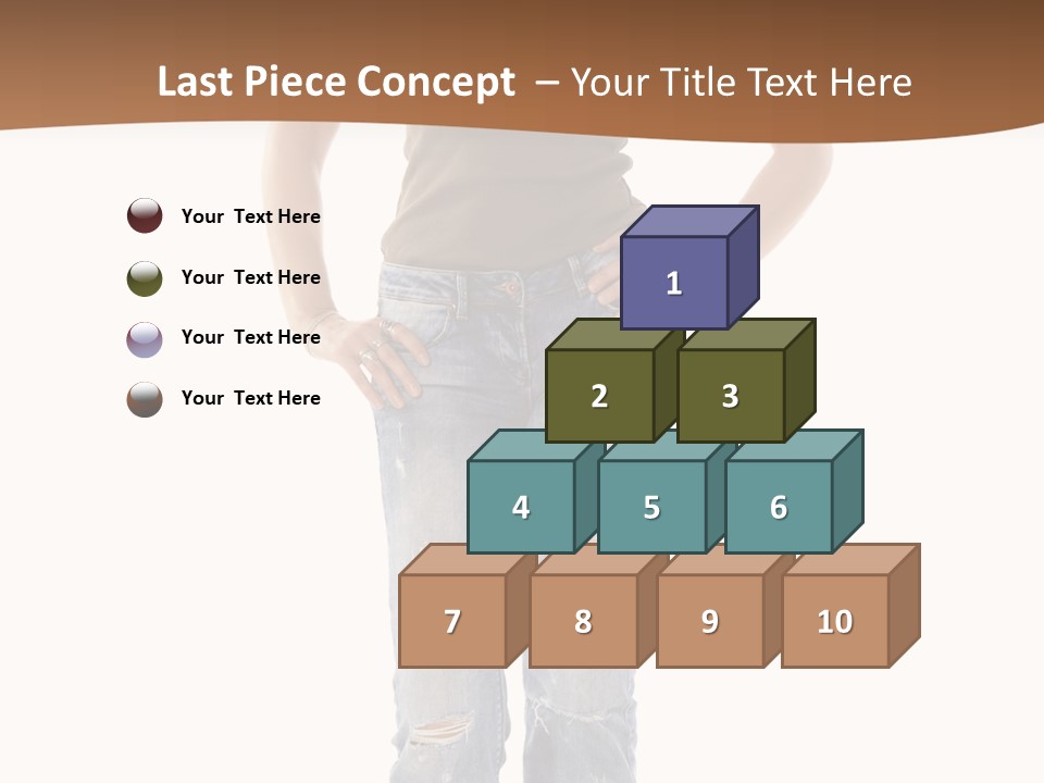 Blue Jewelry Jeans PowerPoint Template