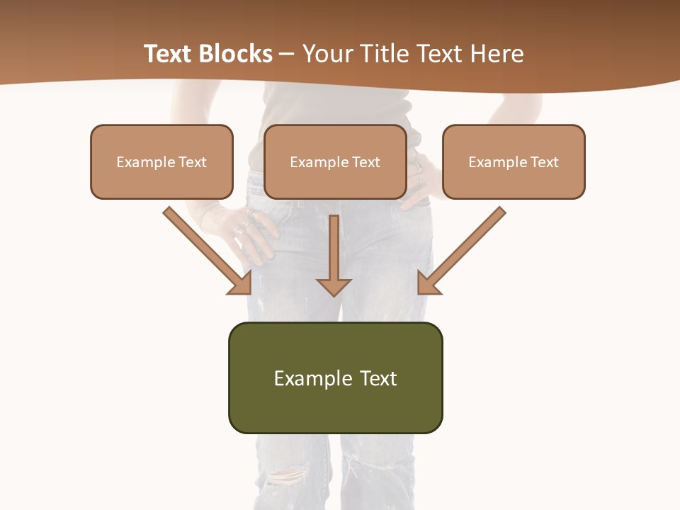 Blue Jewelry Jeans PowerPoint Template