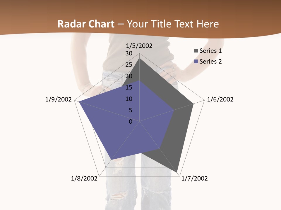 Blue Jewelry Jeans PowerPoint Template