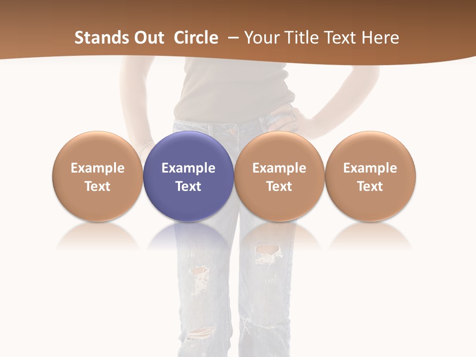 Blue Jewelry Jeans PowerPoint Template