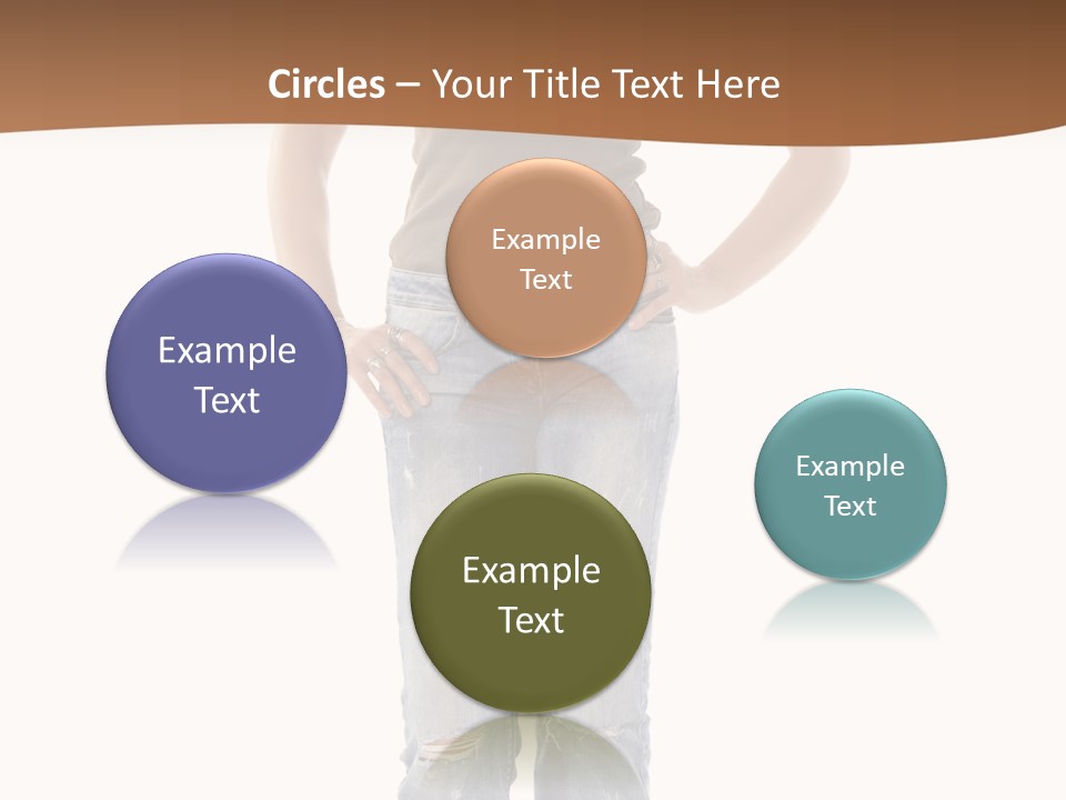 Blue Jewelry Jeans PowerPoint Template