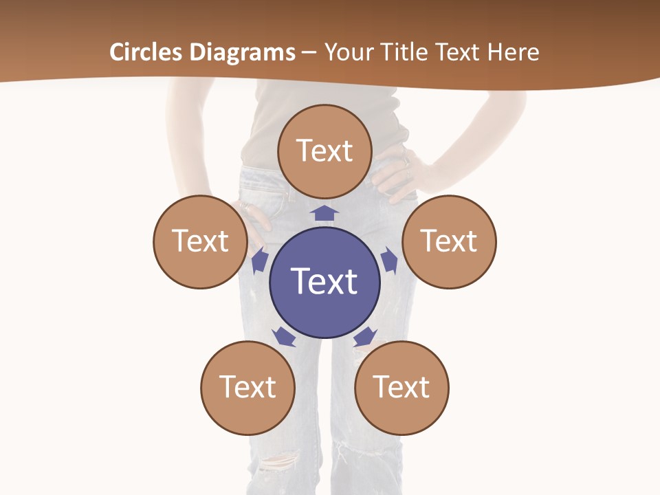 Blue Jewelry Jeans PowerPoint Template