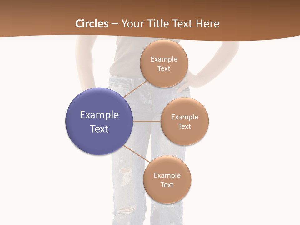 Blue Jewelry Jeans PowerPoint Template