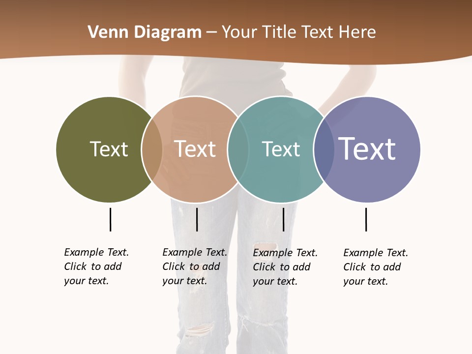 Blue Jewelry Jeans PowerPoint Template