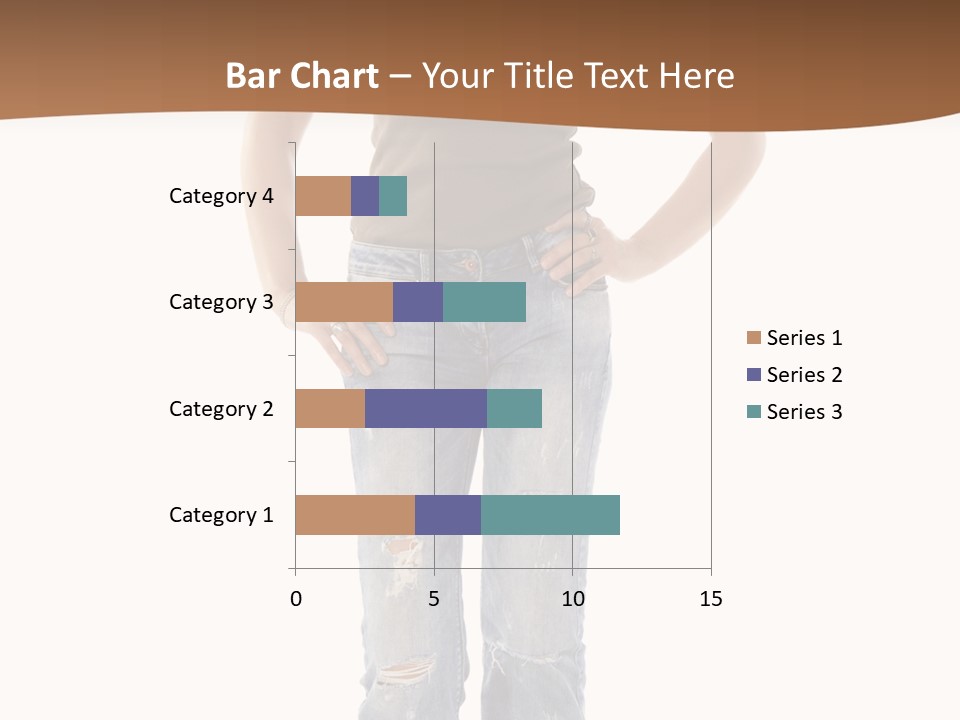 Blue Jewelry Jeans PowerPoint Template