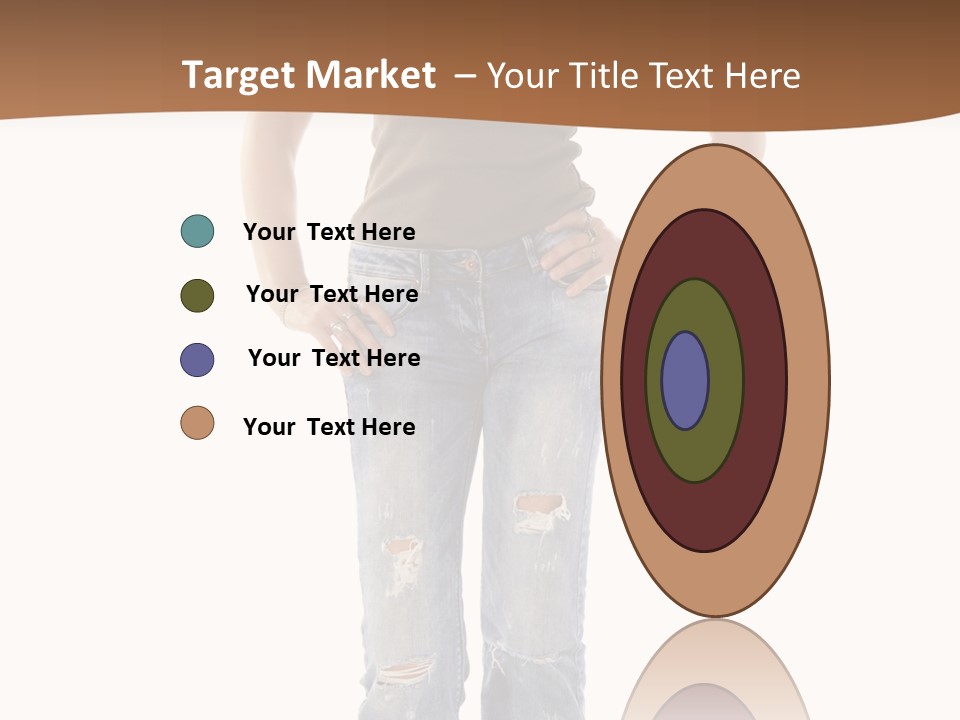 Blue Jewelry Jeans PowerPoint Template