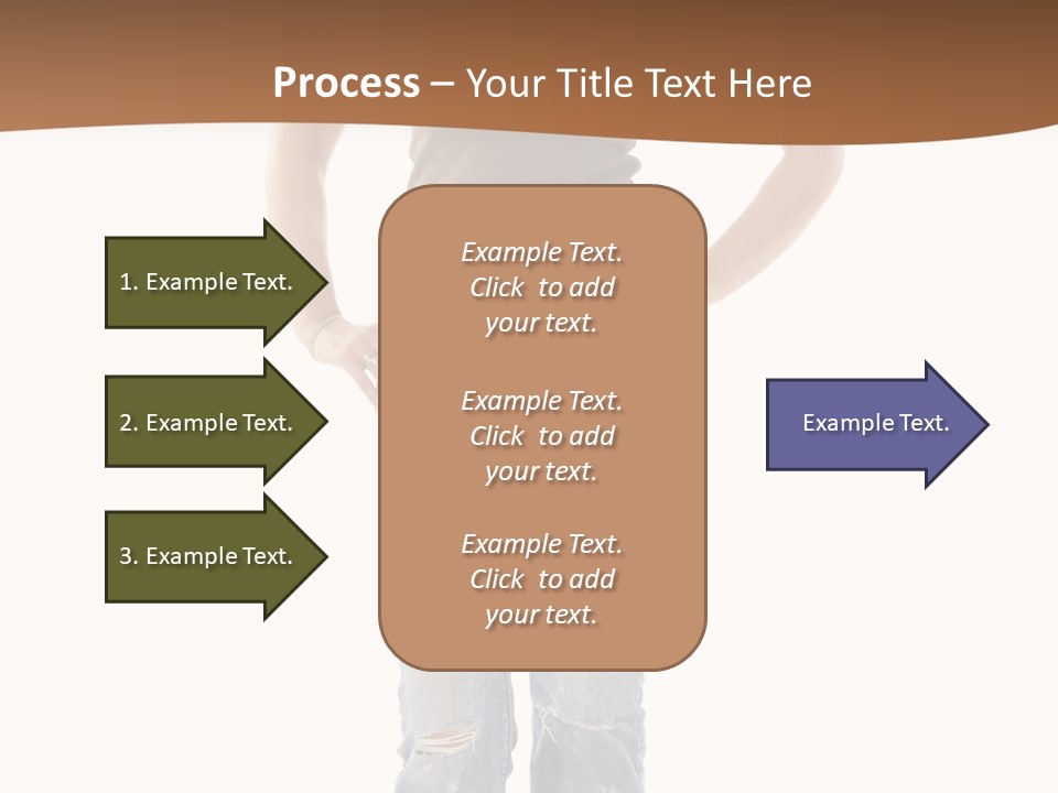 Blue Jewelry Jeans PowerPoint Template