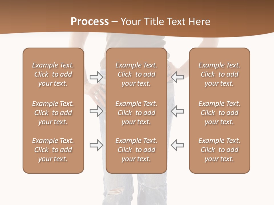 Blue Jewelry Jeans PowerPoint Template