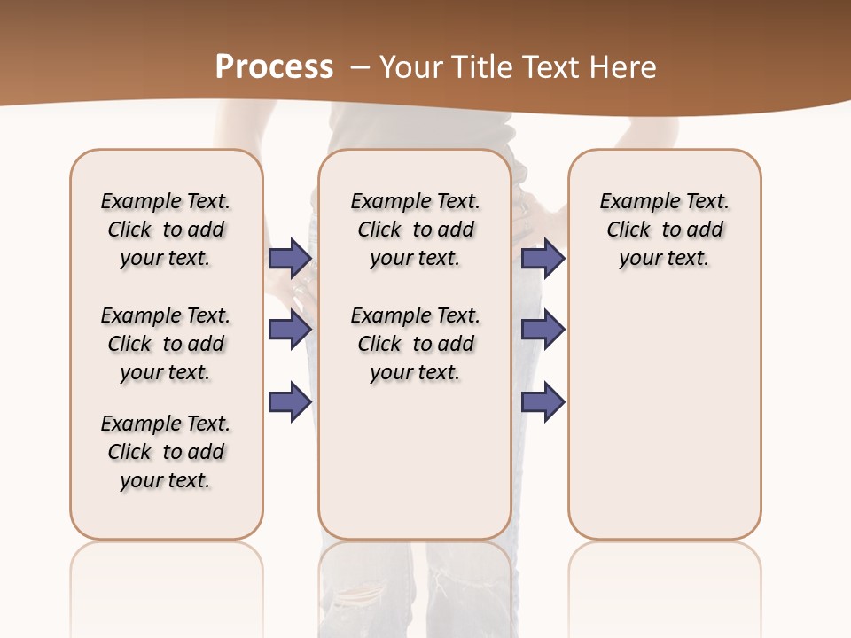 Blue Jewelry Jeans PowerPoint Template