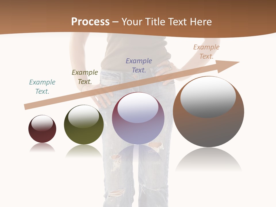 Blue Jewelry Jeans PowerPoint Template