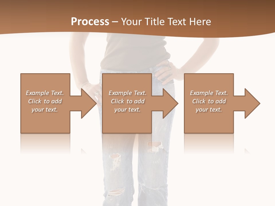 Blue Jewelry Jeans PowerPoint Template