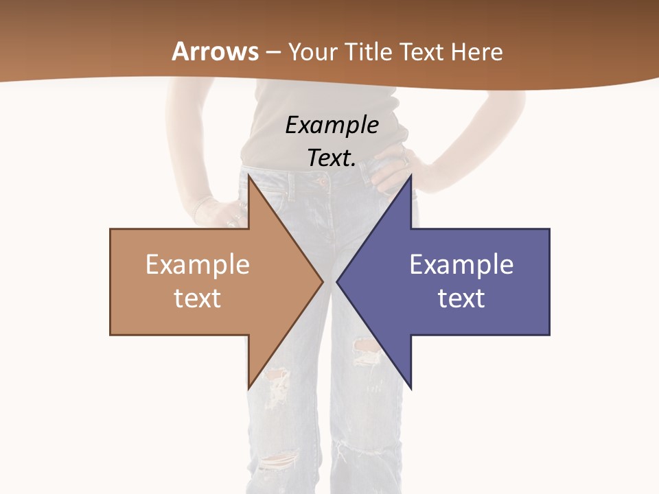 Blue Jewelry Jeans PowerPoint Template