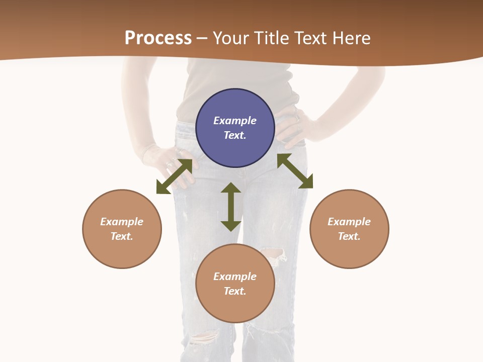 Blue Jewelry Jeans PowerPoint Template