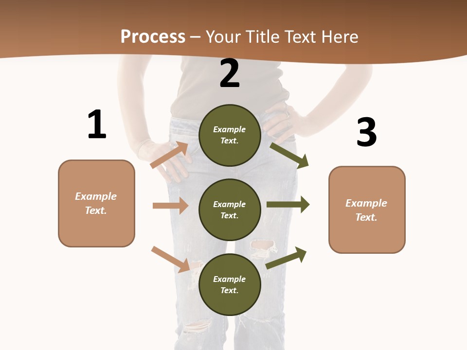 Blue Jewelry Jeans PowerPoint Template