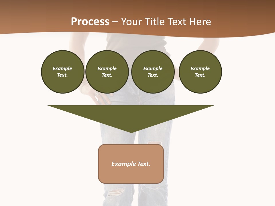 Blue Jewelry Jeans PowerPoint Template