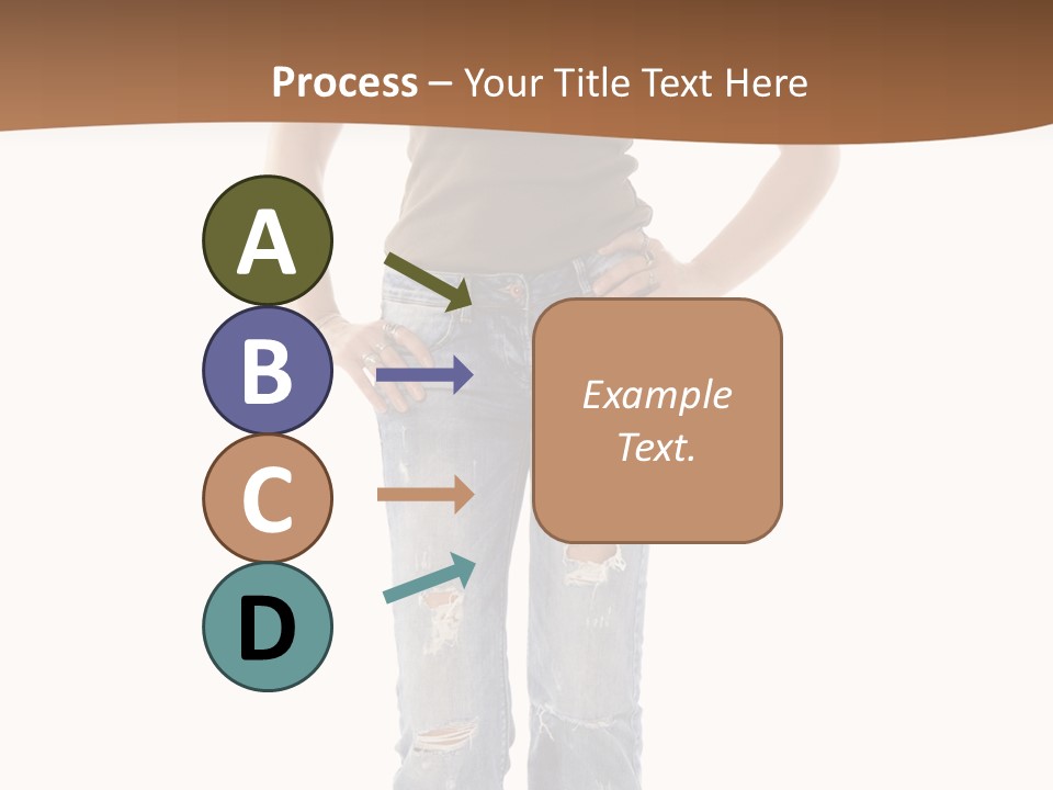 Blue Jewelry Jeans PowerPoint Template