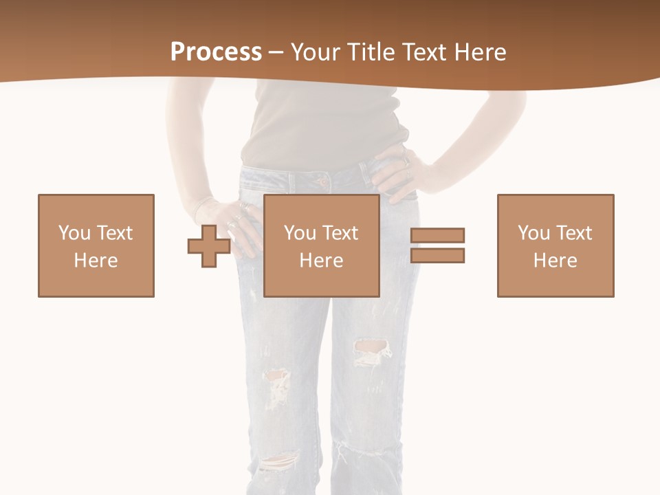 Blue Jewelry Jeans PowerPoint Template